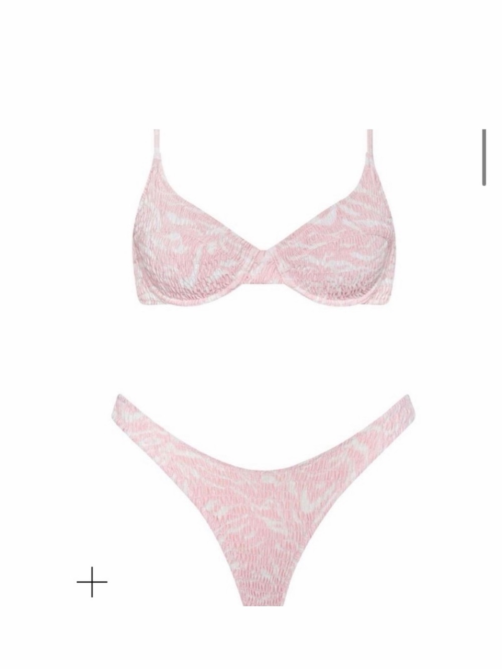 triangl light pink zebra bikini set!